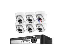 Di Telecamere Sicurezza 4K 8MP 8CH POE NVR AI Face Detect Dome Set Videosorveglianza Notturna A Colori Audio A Due Vie For Interni Buona Qualità Dell'Immagine(None,8CH NVR 6 CAM 8MP)