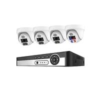 Di Telecamere Sicurezza 4K 8MP 8CH POE NVR AI Face Detect Dome Set Videosorveglianza Notturna A Colori Audio A Due Vie For Interni Buona Qualità Dell'Immagine(2T,8CH NVR 4 CAM 8MP)