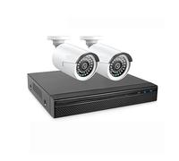 di telecamere videosorveglianza POE da 5 MP Registratore NVR 8CH H.264+ 8 Telecamere sicurezza Registrazione IP(2T,5MP with 2pcs Camera)