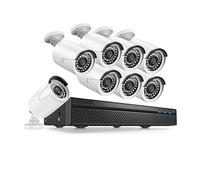 di telecamere videosorveglianza POE da 5 MP Registratore NVR 8CH H.264+ 8 Telecamere sicurezza Registrazione IP(2T,5MP with 8pcs Camera)