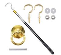 Di Trazione Per Per Soffitta - Lega Di Alluminio, Di Trazione Retrattile, Strumento Gancio Telescopico | Kit Completo Di Maniglie Per Porta Della Soffitta Con Estensibile,