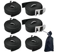 di trazione per tende da camper, set di tensione regolabile da 6 pezzi, per tende da camper, per barca, campeggio, outdoor, camion, kayak