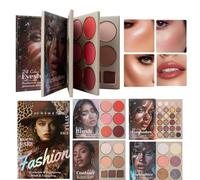 di trucco - Polvere Mate Iridescente Blush Highlighter,Palette di ombretti Libro Trucco Bellezza | Per Donne Ragazze Compleanno Natale Matrimonio Festa Incontri Shopping