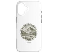 Di tutti i sentieri che prendi nella vita citazione di John Muir Custodia per iPhone 16