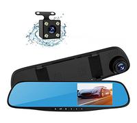 Di Tutto Per Tutti® Car Auto DVR Mirror Dash Cam Specchietto Retrovisore Recorder + Kit Telecamera Posteriore Schermo da 4.3" Risoluzione 1080p Visione Notturna,GPS,Assistenza al Parcheggio