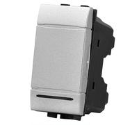 Di Tutto Per Tutti® Invertitore Unipolare 1P 16A Serie Compatibile Living Light (Argento)