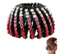di uccelli con strass | Porta coda di cavallo Bird Nest espandibile | Creatore di panini colorati alla moda Accessorio per capelli Ciambella Creatore di panini per donne e ragazze