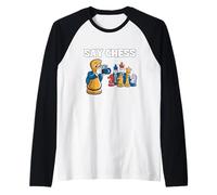 Dì umorismo divertente a scacchi per gli amanti degli scacchi per un giocatore di scacchi Maglia con Maniche Raglan