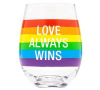 Di' un bicchiere da vino senza stelo unico, esilarante e riconoscibile, sfacciat