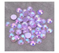 di un diamante di cristallo, Strass acrilici con retro piatto multicolore 6-8 mm for decorazioni di nail art e scrapbooking(Purple AB,7mm 200pcs)