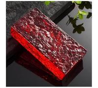 di vetro, Mattoni di vetro 20x10x5 cm multicolore trasmissione della luce tagliabili resistenti agli urti for pareti divisorie fai da te for ufficio domestico(Rosso)