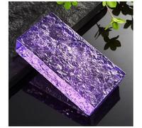 di vetro, Mattoni di vetro 20x10x5 cm multicolore trasmissione della luce tagliabili resistenti agli urti for pareti divisorie fai da te for ufficio domestico(Purple)