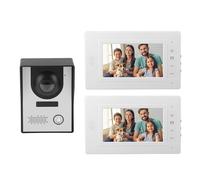 di Videocitofono Cablato con Doppio Monitor LCD da 7 Pollici, di Videocitofono con Telecamera, Supporto per Vista Notturna, Sblocco Porta, Monitoraggio per Appartamento Villa Home