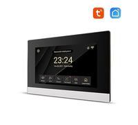 di videocitofono Tuya Smart Home 7 pollici Touch Screen Accesso citofonico con telecamera campanello cablata 1080P 110 °(R6-M503BA)
