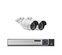 Di Videosorveglianza A Colori Full HD Ultra FHD 4/8 Canali 4K POE 8MP H.265 NVR Audio IP Kit Telecamere Sicurezza CCTV For Esterni(8T,4CH NVR and 2Cameras)