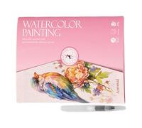 di WaterColor - Book Learning Book, Art Pad | Diario dipinto a mano con pennello, vassoio di pigmenti per schizzi, opere d'arte di terapia, esercizi in studio, design del illustrazione decora