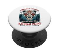 Dia de los Muertos Calavera Bear Proteggere i Parchi Nazionali degli Stati Uniti PopSockets PopGrip Adesivo