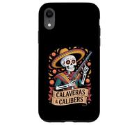 Dia de los Muertos Calavera con Fucile Custodia per iPhone XR