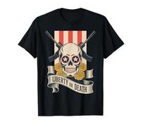 Dia de Los Muertos Calavera - libertà o Morte 2A USA Maglietta