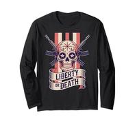 Dia de Los Muertos Calavera - libertà o Morte Maglia a Manica