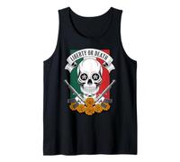 Dia de Los Muertos Calavera - libertà o Morte Messicano Gun Canotta