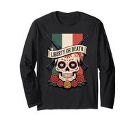 Dia de Los Muertos Calavera - Orgoglio Messicano della libertà o della Morte Maglia a Manica