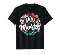 Dia De Los Muertos Camiseta Costume di Halloween Maglietta