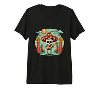Dia De Los Muertos Day Dead Mariachi Skeleton Suonare la Chitarra Maglietta Premium