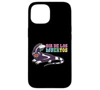 Dia De Los Muertos Gecko Skeleton Soul Day Of Dead Halloween Custodia per iPhone 15