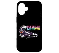 Dia De Los Muertos Gecko Skeleton Soul Day Of Dead Halloween Custodia per iPhone 16