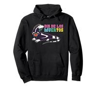 Dia De Los Muertos Gecko Skeleton Soul Day Of Dead Halloween Felpa con Cappuccio
