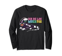 Dia De Los Muertos Gecko Skeleton Soul Day Of Dead Halloween Maglia a Manica