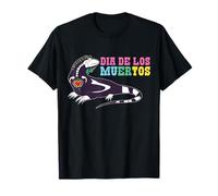 Dia De Los Muertos Gecko Skeleton Soul Day Of Dead Halloween Maglietta