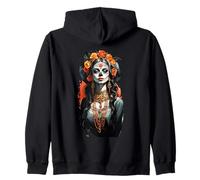 Dia -de-Los- Muertos Grafica: Divertente Mickey Teschi Messicani Felpa con Cappuccio