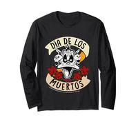 Día De Los Muertos Looney Tunes Merce Maglia a Manica
