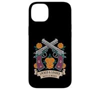 Dia de los Muertos - Pistole Calavera - Retro Sugar Skull Custodia per iPhone 14 Plus