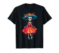 Dia de Los Muertos - Scheletro Calavera La Catrina 3 Maglietta