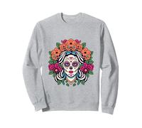 Dia De Los Muertos - Teschio di Zucchero Floreale La Catrina Day of Dead Felpa