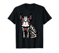 Dia de Los Muertos - Teschio Messicano per Gli Amanti dei Cani, per Halloween Maglietta