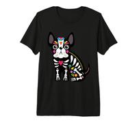 Dia de Los Muertos - Teschio Messicano per Gli Amanti dei Cani, per Halloween Maglietta Premium