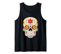 Dia de Los Muertos Viso Messicano Uomini Canotta