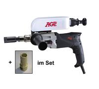 Dia-Fliesen-Kernbohrgerät AGP TC402+ 7x Trapano Piastrelle 6 / 8/14/20/ 25/ 35/