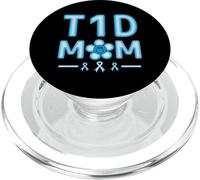 Diabete T1D Mamma Donne Diabete Consapevolezza Diabetico PopSockets PopGrip per MagSafe
