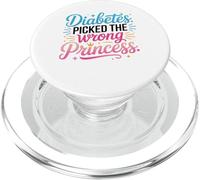Diabete T1D Type1 Diabetes Picked The Wrong Princess PopSockets PopGrip per MagSafe