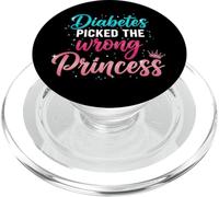 Diabete T1D Type1 Diabetes Picked The Wrong Princess PopSockets PopGrip per MagSafe
