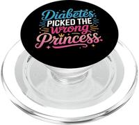 Diabete T1D Type1 Diabetes Picked The Wrong Princess PopSockets PopGrip per MagSafe