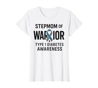 Diabete T1D Type1 Diabetes Stepmom of Warrior Maglietta