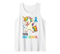 Diabetes T1D Type One-Derful Unicorn Funny Diabetic Canotta