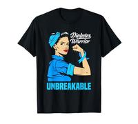 Diabetes Warrior Diabete indistruttibile di tipo 1 Diabete T1D Maglietta