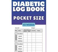 Diabetic Log Book. Pocket Size: Portable Daily Blood Sugar Tracker for Glucose Monitoring, Recording, Insulin Doses, Meals & Notes | Weekly Small ... 2 Diabetics, 1 Year | Size 4"X6" / 104 Pages